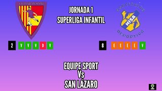 JORNADA 7 SUPERLIGA INFANTIL EQUIPE SPORT VS SAN LÁZARO