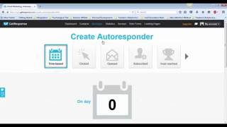 How To Create An Autoresponder In GetResponse