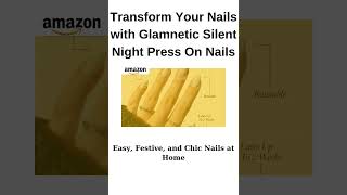 Chic Winter Glam: Glamnetic Silent Night Press On Nails #short  #nails #women #amazon