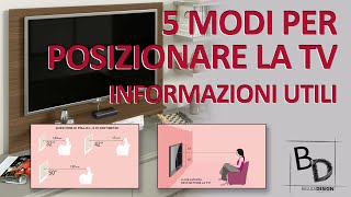 5 MODI PER POSIZIONARE LA TV | Informazioni Utili | Belula Design