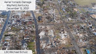 Devastating Aerial Drone Tornado Damage - Mayfield, Kentucky