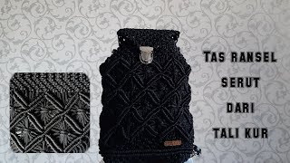 Cara Membuat Tas Ransel Serut dari Tali Kur (Part 2 / 2 ) | Oemah Kreasi