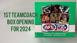 1st Teamcoach Box Opening for 2024 #teamcoach #boxopening #afl #aflcards