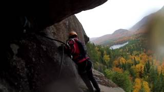 Via ferrata dans la Vallée Bras-du-Nord de Saint-Raymond le 8 octobre 2016