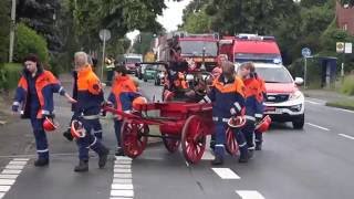 [Blaulichttag] Einrücken mit Sonderrechten der Handdruckspritze von 1881 und des LZ Gronau