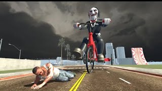 Franklin Fight Billy The Cursed Puppet In Indian Bike Driving 3D