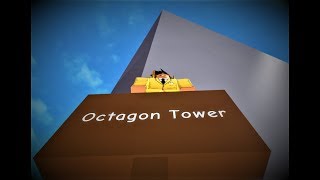 ROBLOX ROCKET SIMULATOR REACHING TOP OF THE OCTAGON TOWER (SPACE)