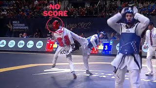 WHAT !!! 2022 WORLD TAEKWONDO CHAMPIONSHIPS 58 KG QF Gashim MAGOMEDOV (AZE) VS Jung JANG (KOR)