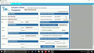 ACTTBOOK ver 2.0- GST ready accounting and billing software-How to create company