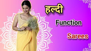 Look At These Designer Sarees For All Your Haldi Ceremony Needs!