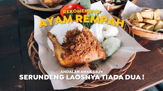 AYAM REMPAH PAKAI SERUNDENG LAOS GURIH BANGET !