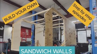 how to SQUAREDROP camper EPISODE 4 sandwich walls BUILD YOUR OWN SANDWICH WALLS #diy  #overland