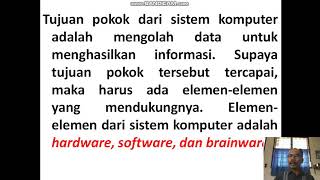 Pengertian Sistem Komputer