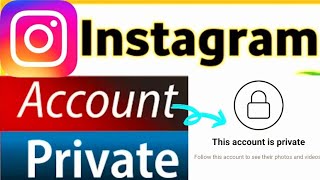 How To Private Your Instagram Account 2023 (Easy) How to Private Instagram Account /#instagram