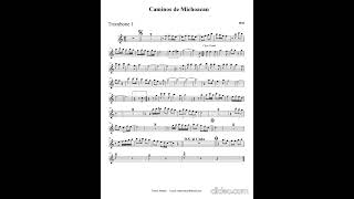 Caminos de michoacan - banda mm (partitura) #partitura #music #partituraspdf