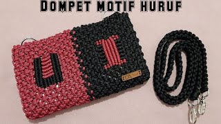 Cara Membuat Dompet Motif Huruf dari Tali Kur | Oemah Kreasi