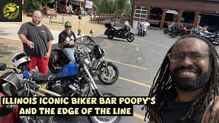 Illinois Iconic Biker Bar Poopy's Pub And The Edge of the Line | MOTOVLOG S:2 E:11 |