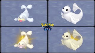 Pokemon Go: Evolving Normal & Shiny Seel into Dewgong