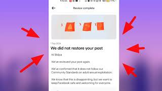 we did not restore your post facebook | facebook page we did not restore your post