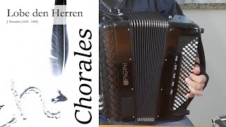 Converter, free bass accordion. Chorales. Lobe den Herren