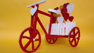 Valentine's day special || Handmade Cycle Craft #shorts