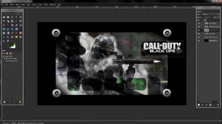 Call of Duty wallpaper in Gimp!