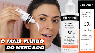 NOVO PROTETOR SOLAR PRINCIPIA FPS 50 ULTRAFLUIDO PS-02 POR R$44 | Make com Lari