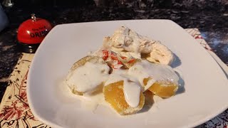 Pechuga De Pollo a La Crema || Cocinando con valeria