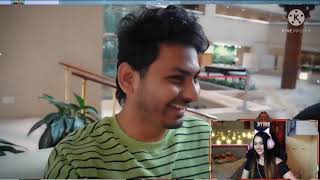 Hydra kani reaction on dyno vlogs || Dynamo gf kanika cute reaction on his vlog.