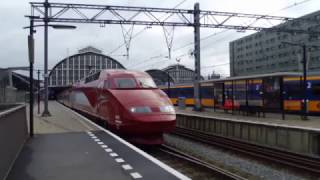 PRIMEUR! Nieuwe huisstijl Thalys PBA 4539 vertrekt van Amsterdam Centraal!