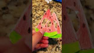 Make a Watermlon themed dimple with me 🍉 #fun #diy #make #craft #dimple