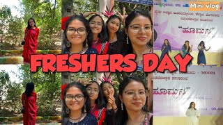 FRESHERS DAY || MINI VLOG || COLLEGE || Alosa Shylla