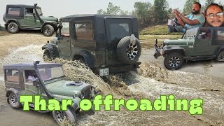 Thar offroading धन्न बाचियो 😥 modification | jeep | car | mahendra thar | all car modification