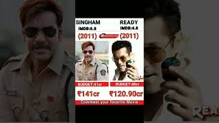 Singham vs Ready Movie Comparison #shorts #youtubeshorts #trendingshorts #viralshorts #shortvideo