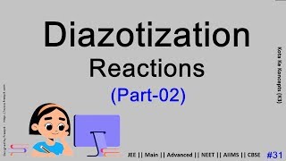 Reactions of Benzene Diazonium Chloride (Part 01) || JEE Main || Advanced || NEET || CBSE