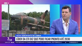 RTP  Declarações de Fernando de Almeida Santos sobre o prazo de execução do Novo Aeroporto de Lisboa