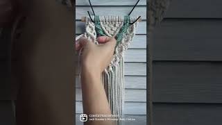 Macrame Beginner Wall Hanging: Step by Step Tutorial #shorts #macrame #tutorial