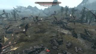 Skyrim: 70 Ancient Dragons + 50 Giants + 50 Trolls + 30 Arch-mages + 100 cows.