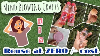 Sting Bottle Art | Diy Crafts | Coconut Shell | Diy Key chain Holder | Reuse old bulb