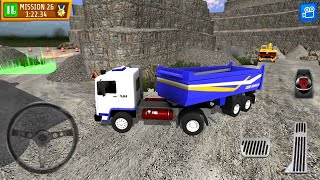 Drive Real Dump Truck - Quarry Parking Simulator - Android IOS Gameplay - Construction Parking Lot