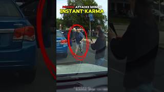 Psycho attacks a women on dashcam