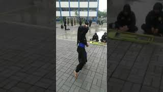 SISWI TRIDUTA TETEP ENJOY LATIHAN SILAT DIBAWAH RINTIK HUJAN...