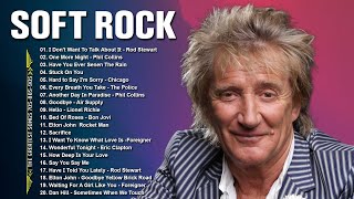 Rod Stewart,  Eric Clapton, Phil Collins, Bee Gees, Lionel Richie 📀 Soft Rock Love Songs 70s 80s 90s