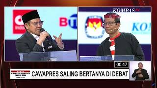 DEBAT CAWAPRES 2024 - MEMANAS....!!! CAWAPRES SALING BERTANYA DAN BERDEBAT.