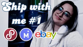 SHIP WITH ME #1 | A Week of Poshmark, Mercari, and Ebay Sales