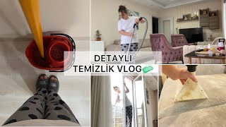 TEMİZLİK VLOG | DETAYLI TEMİZLİK 🧼| Evdeki herşey süpürüldü,silindi,yıkanıldı,ütülendi | #temizlik