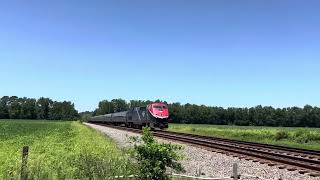 Amtrak P079 with new paint P42DC in Woodford Va