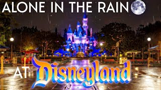 NIGHT RAIN at Sleeping Beauty Castle in DISNEYLAND [ ASMR Sleep Sounds ]