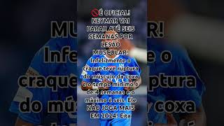 É OFICIAL! NEYMAR VAI PARAR ATÉ SEIS SEMANAS POR LESÃO MUSCULO. #neymar #neymarjr #futebol #flamengo