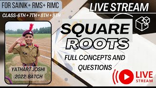 Square roots - Chapter for Sainik + RMS + RIMC  #sainikschool #dsssb #interestingfacts